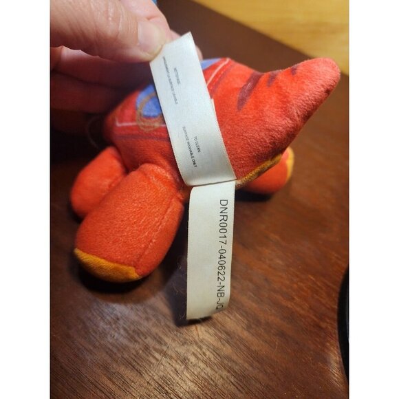 Dino Ranch Mini Dinosaur Plush BLITZ 6" Plush Red And Green Stuffed Dinosaur - Picture 7 of 8